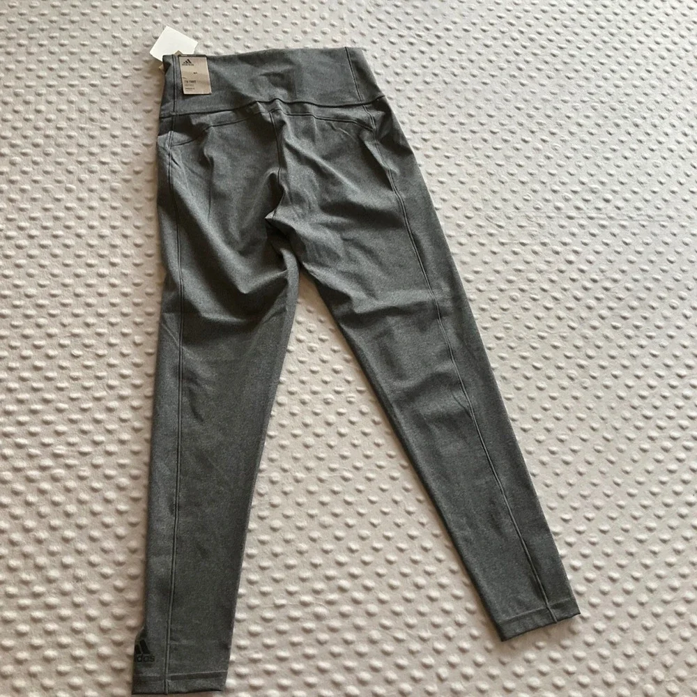 Adidas 7/8 Tight Womens Medium Dark Grey High Rise Training  Athletic‎ Leggings